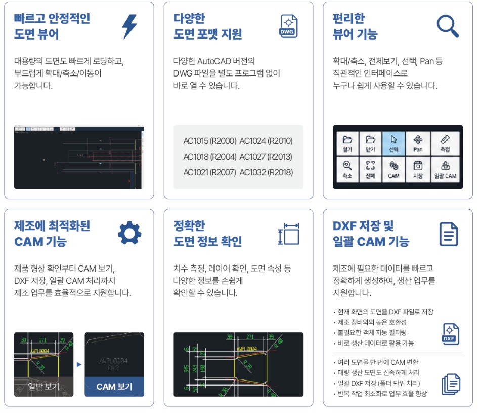 XCAD Viewer 주요 기능